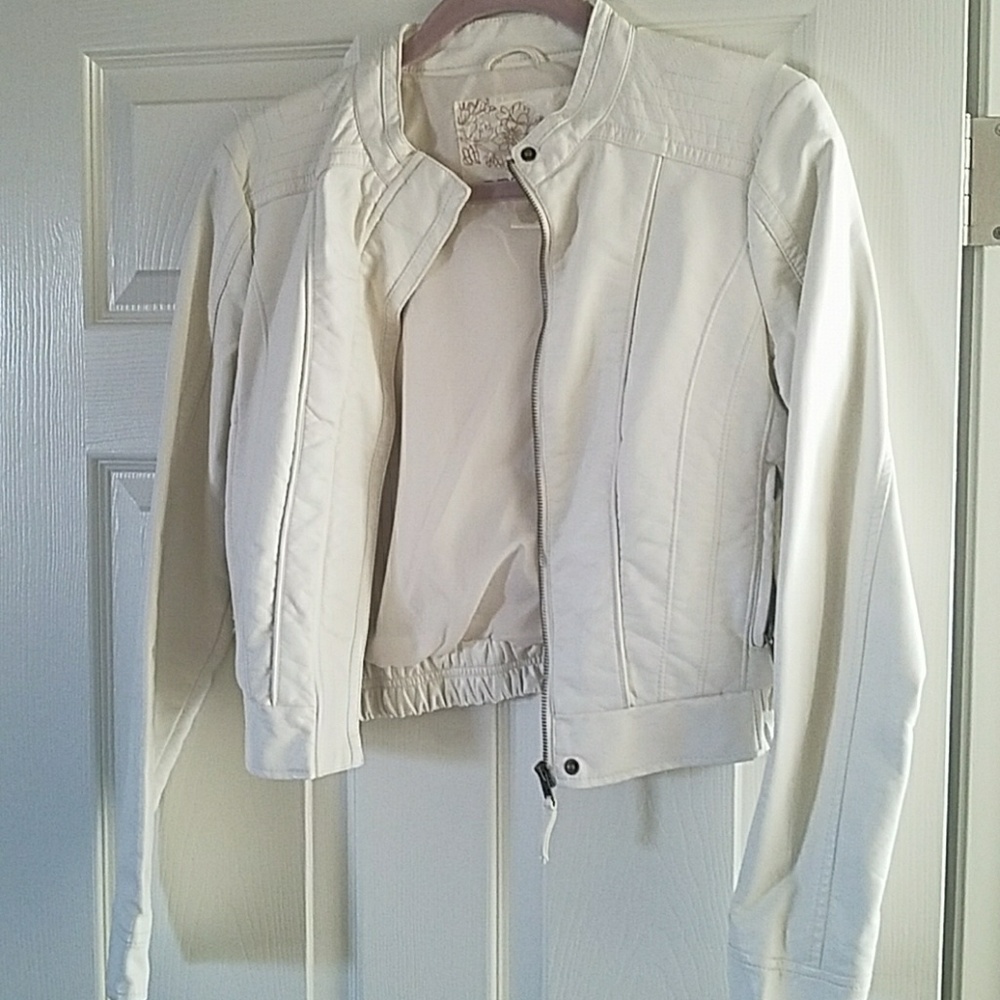 White "Leather" jacket